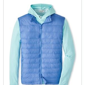 New Peter Millar Men's Bondi Blue All Course Vest NWT $200 MSRP
